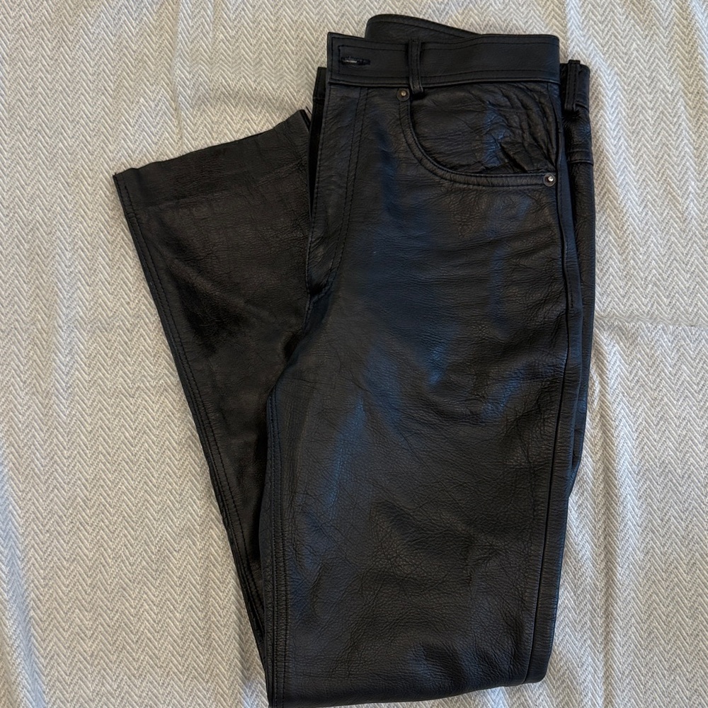 Black Men's Leather Pants - Hot Leathers